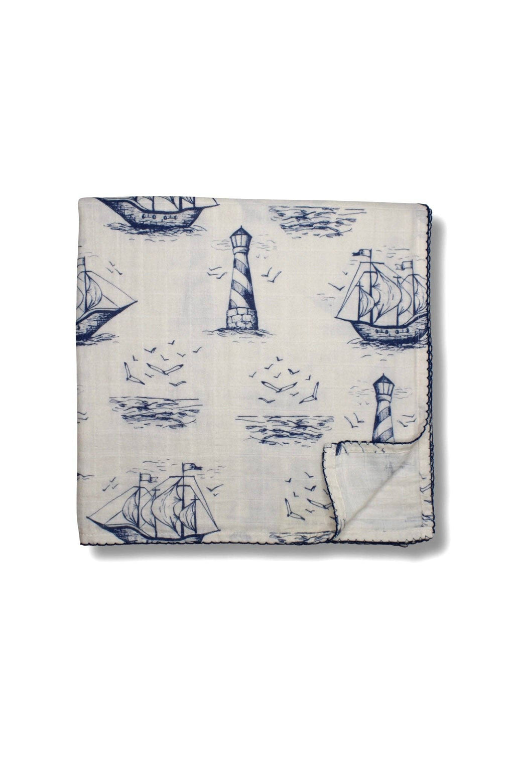 Harbor Voyage Muslin Blanket