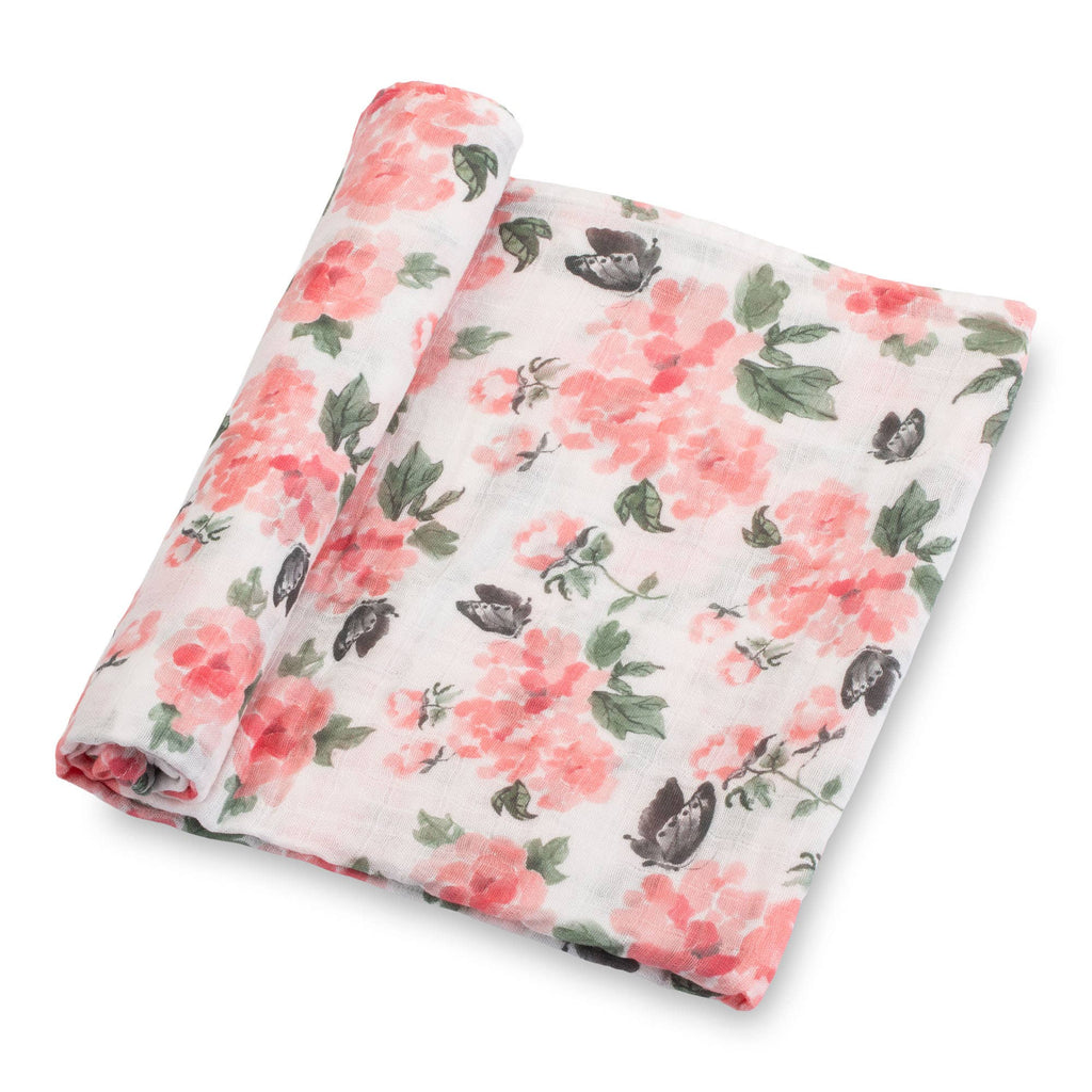 Pretty in Peony Muslin Blanket