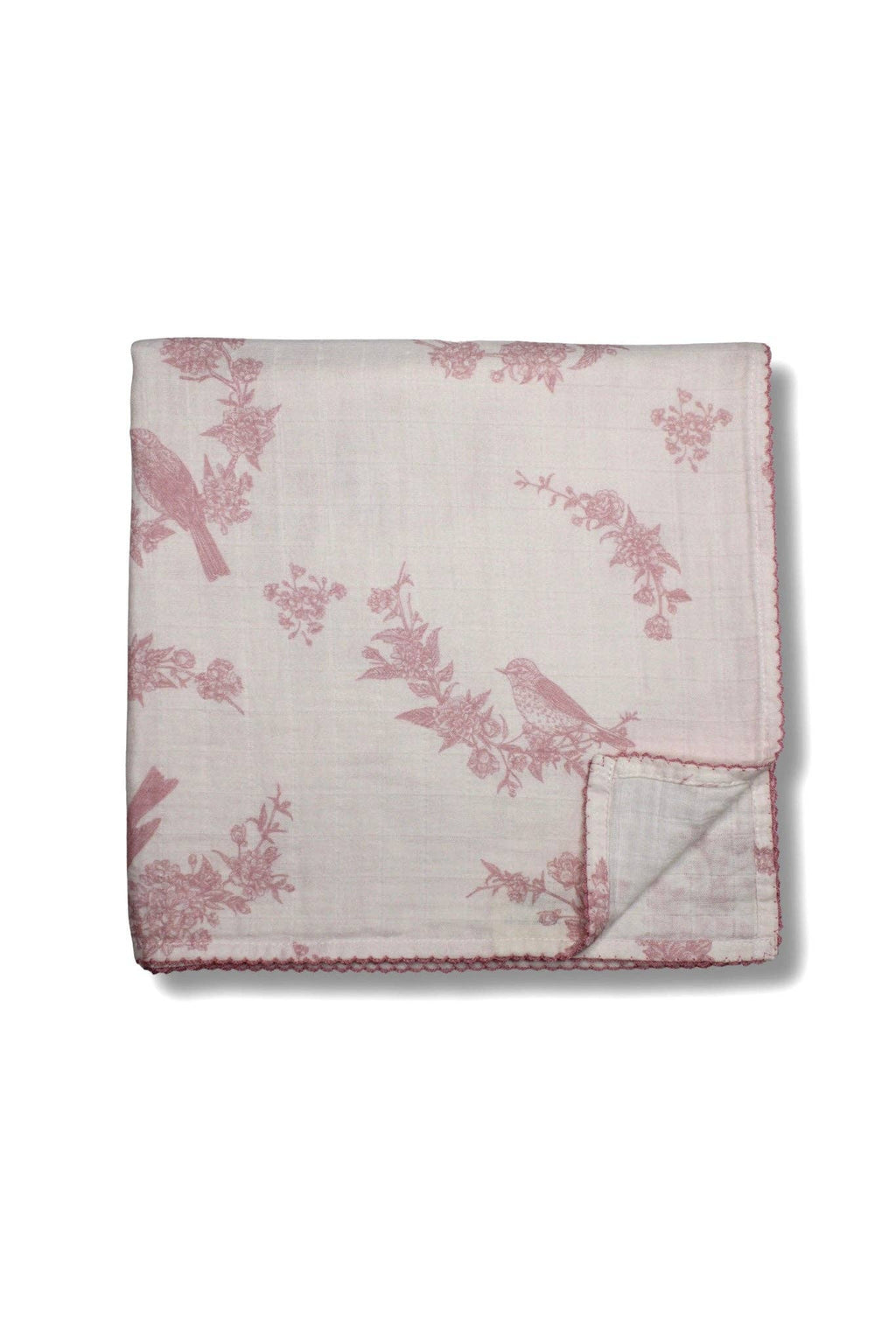 Blush Garden Muslin Blanket