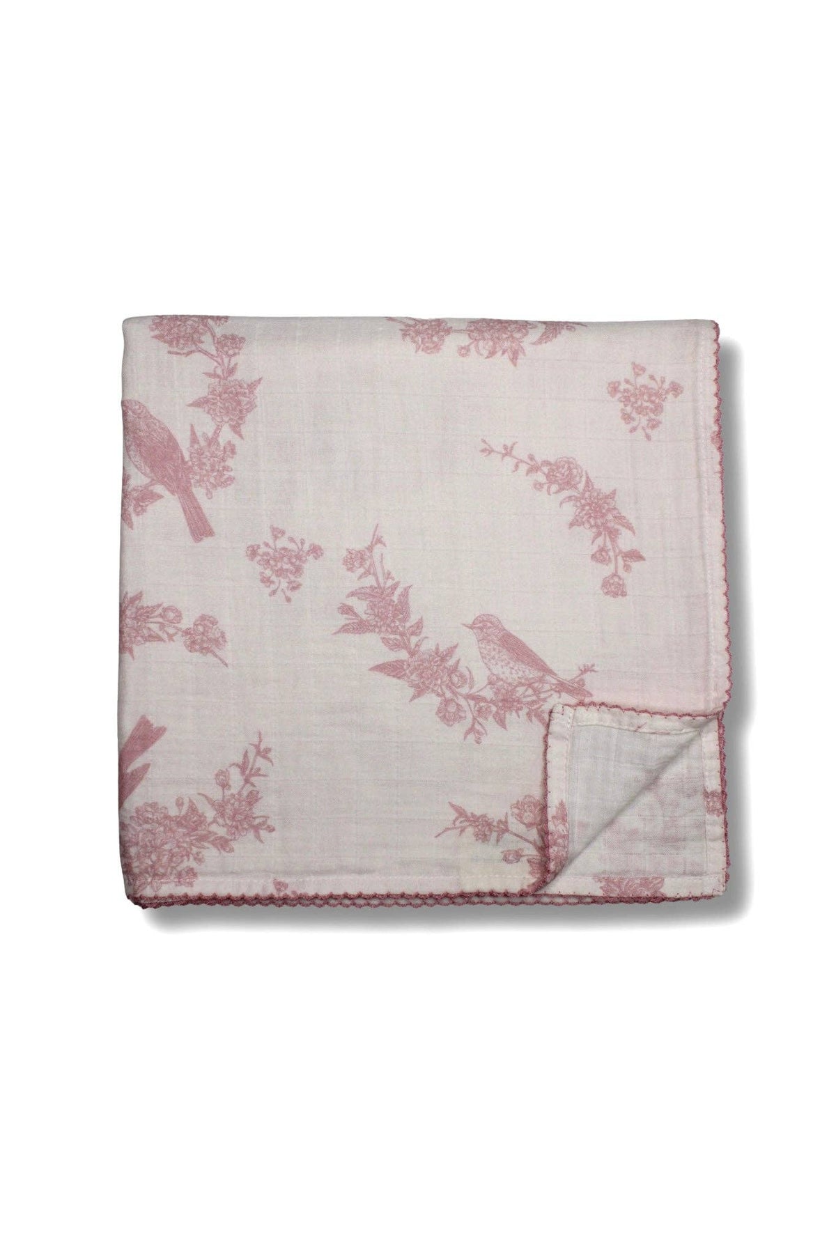 Blush Garden Muslin Blanket
