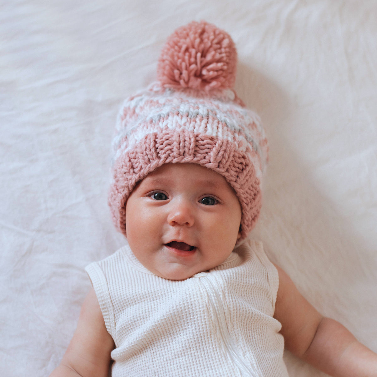Fairisle Rosy Beanie