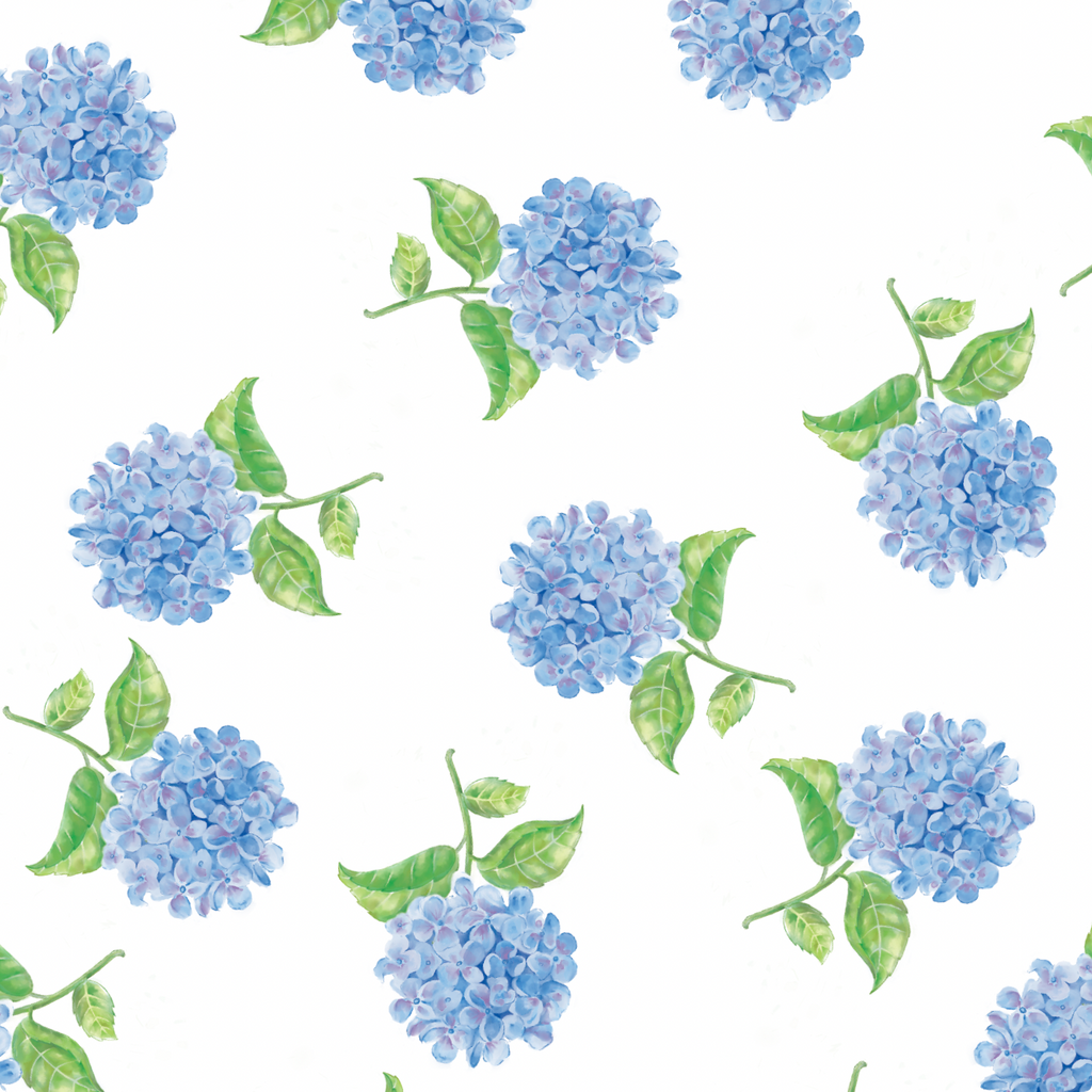 Hydrangea Muslin Swaddle Blanket