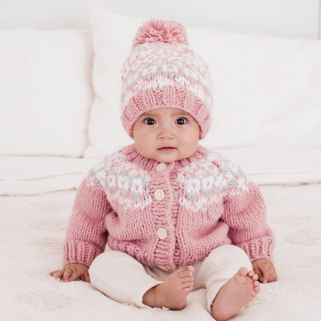 Fairisle Rosy Cardigan Sweater