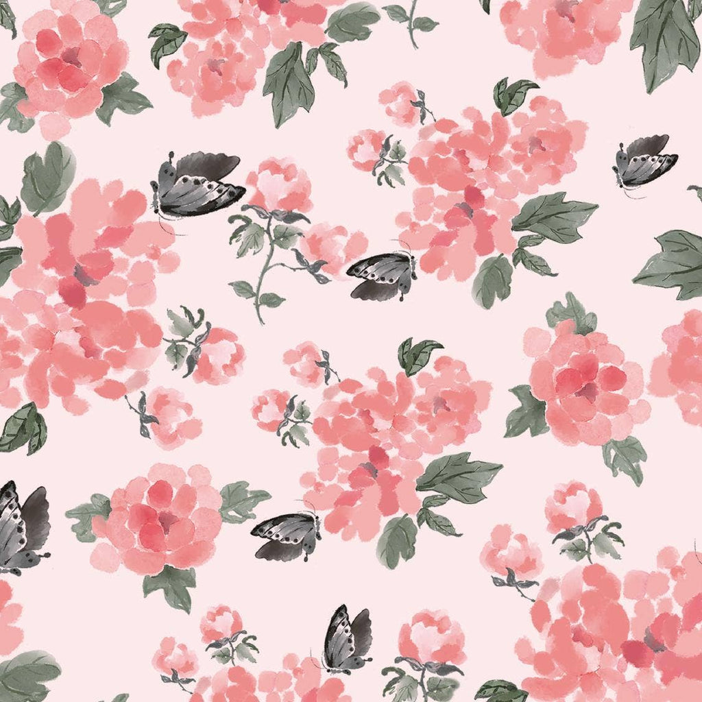 Pretty in Peony Muslin Blanket