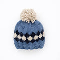 Geo Slate Blue Beanie
