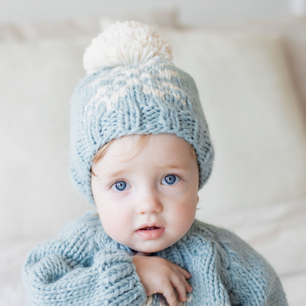 Snowflake Surf Blue Beanie
