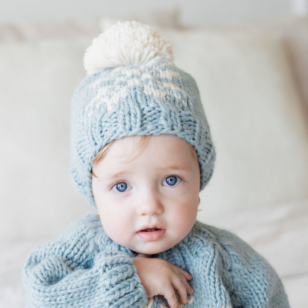Snowflake Surf Blue Beanie