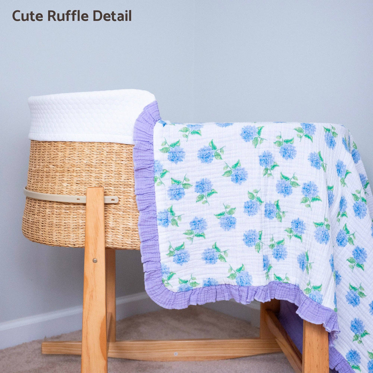 You Had Me at Hydrangea — Muslin Ruffle Quilt