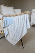 Blue Lattice Jersey Blanket