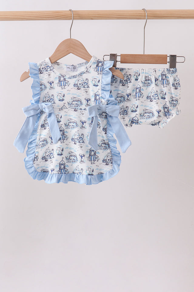 Harbor Village Ruffle Bloomer Set