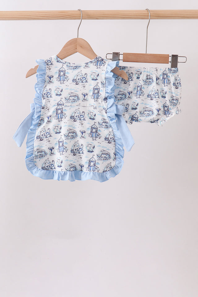 Harbor Village Ruffle Bloomer Set