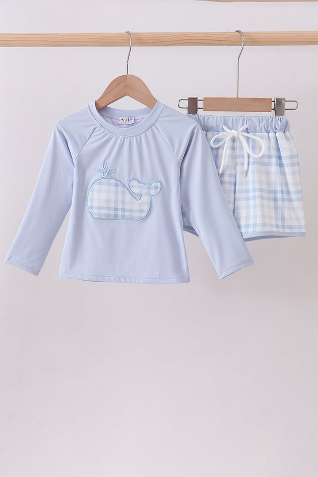 Harbor Gingham Rash Guard Set