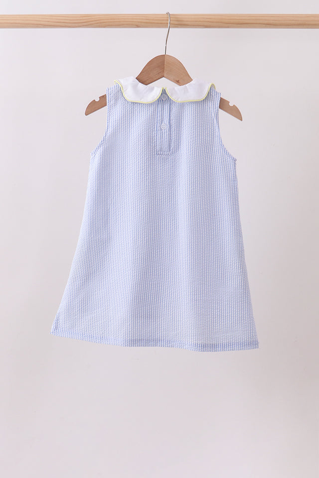 Lemon Blossom Seersucker Dress