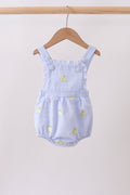 Lemon Seersucker Bubble Romper
