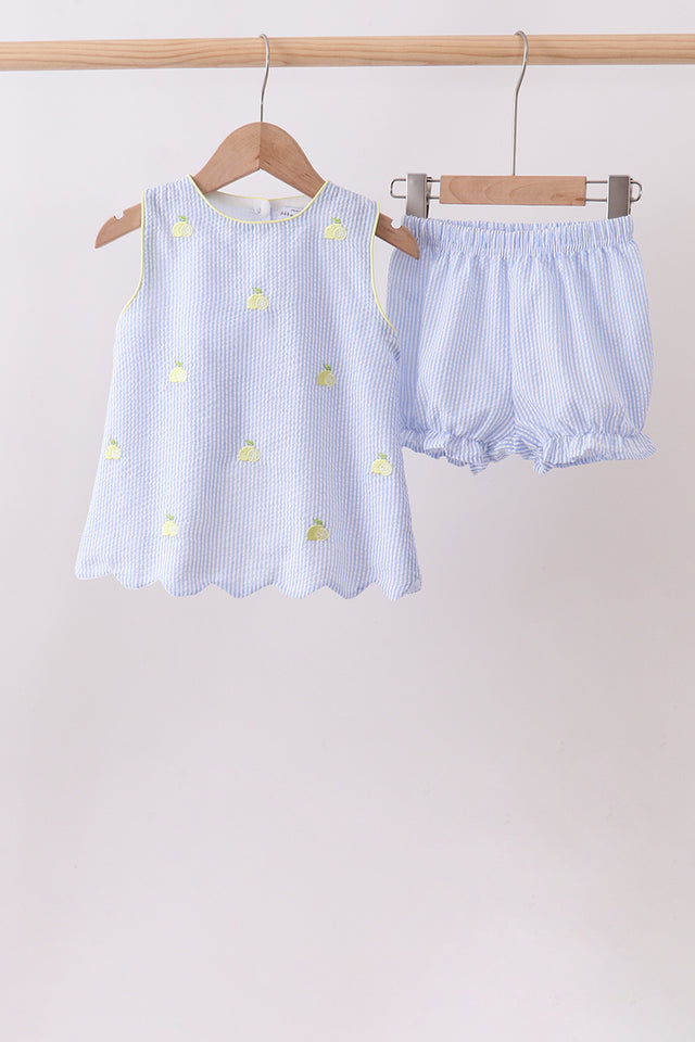 Lemon Blossom Seersucker Set
