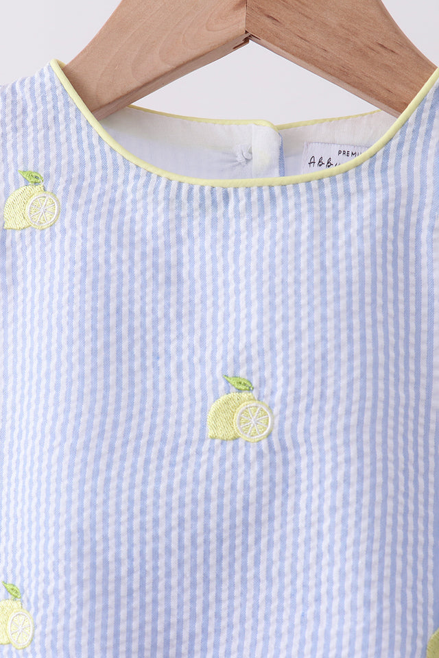 Lemon Blossom Seersucker Set