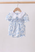 Blue Rose Bubble Romper