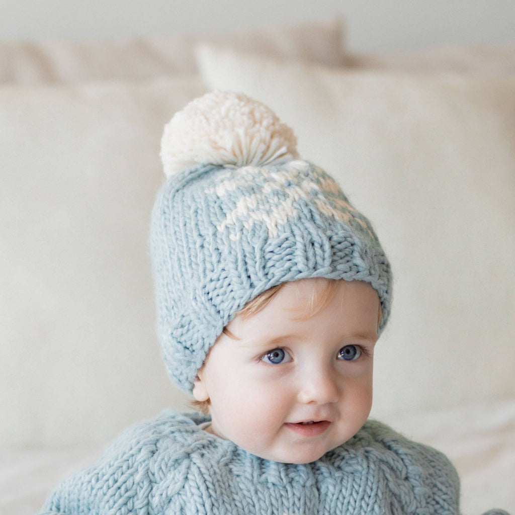 Snowflake Surf Blue Beanie
