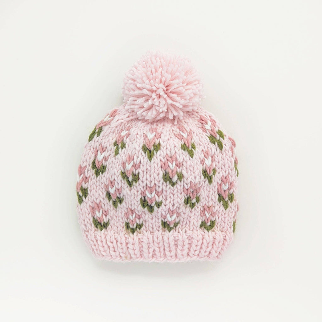 Bitty Blooms Blush Beanie