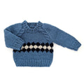 Geo Sweater Slate Blue