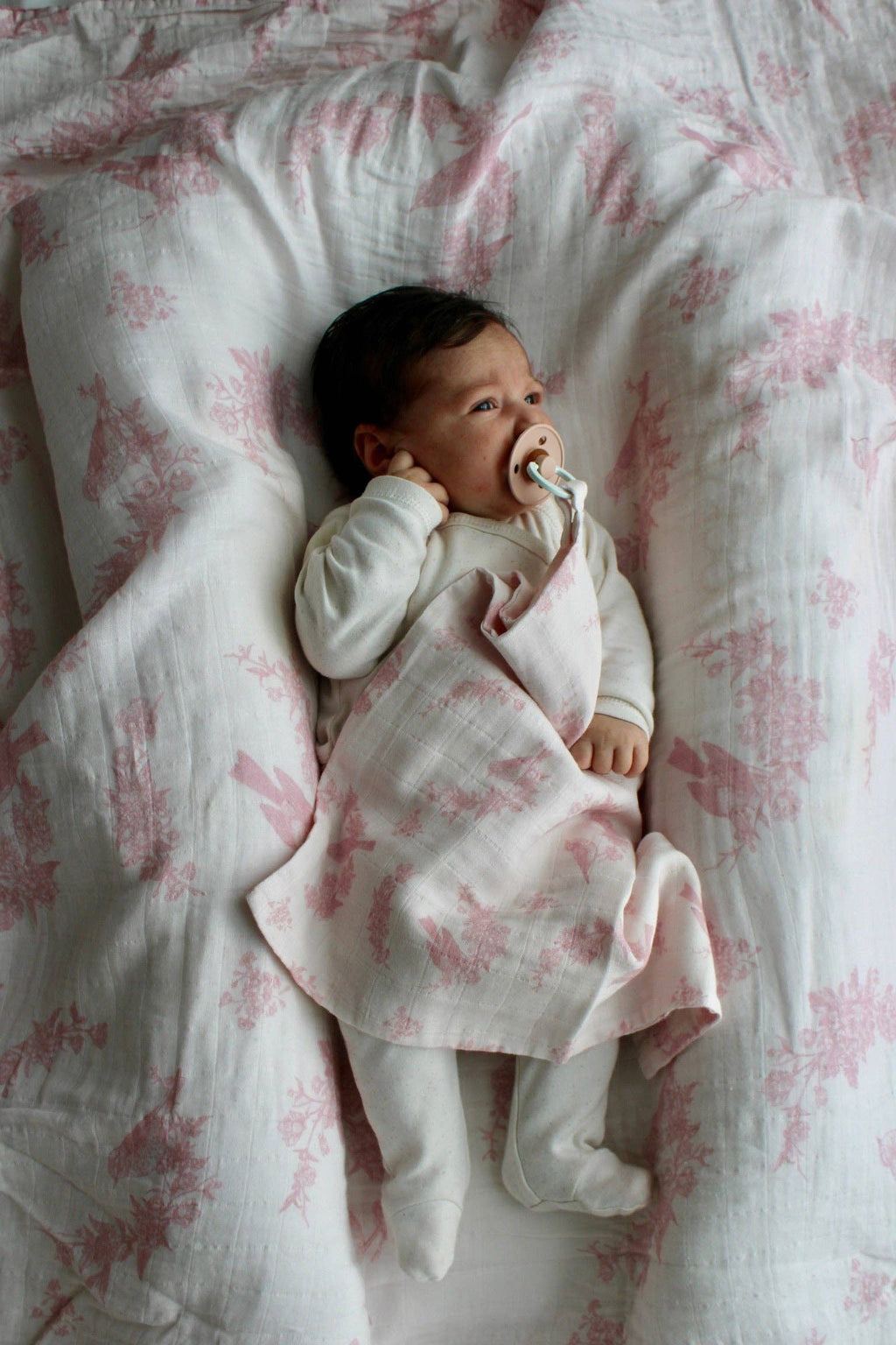 Blush Garden Muslin Blanket