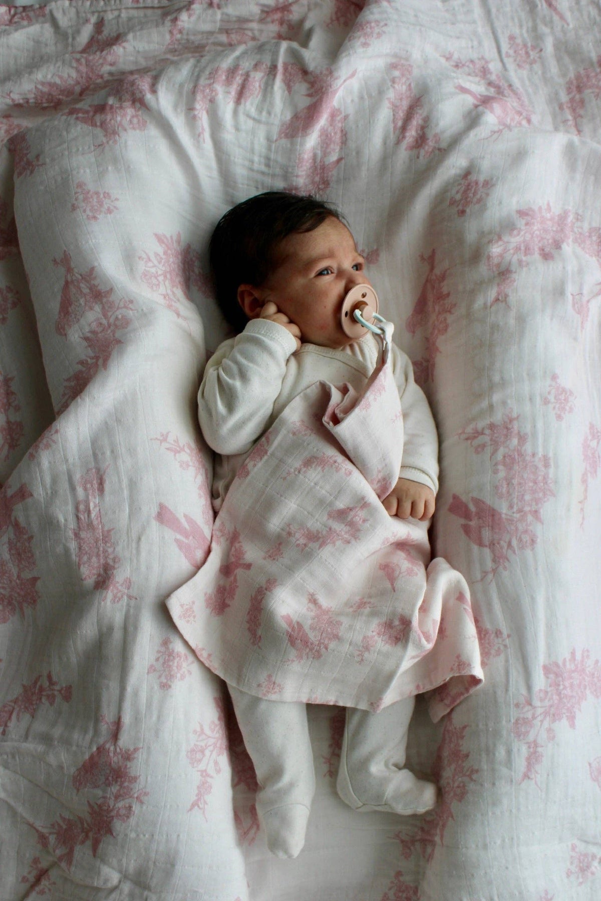 Blush Garden Muslin Blanket